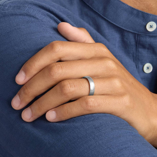 Carave Paris Matte Finish Comfort Wedding Band Ring