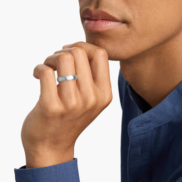 Carave Paris Matte Finish Comfort Wedding Band Ring