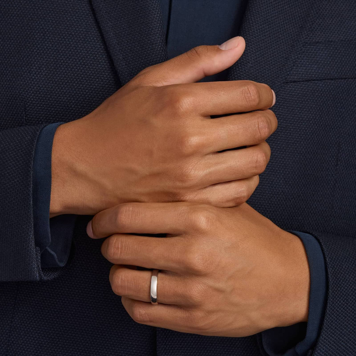 Carave Paris Satin Finish Classic Wedding Band Ring