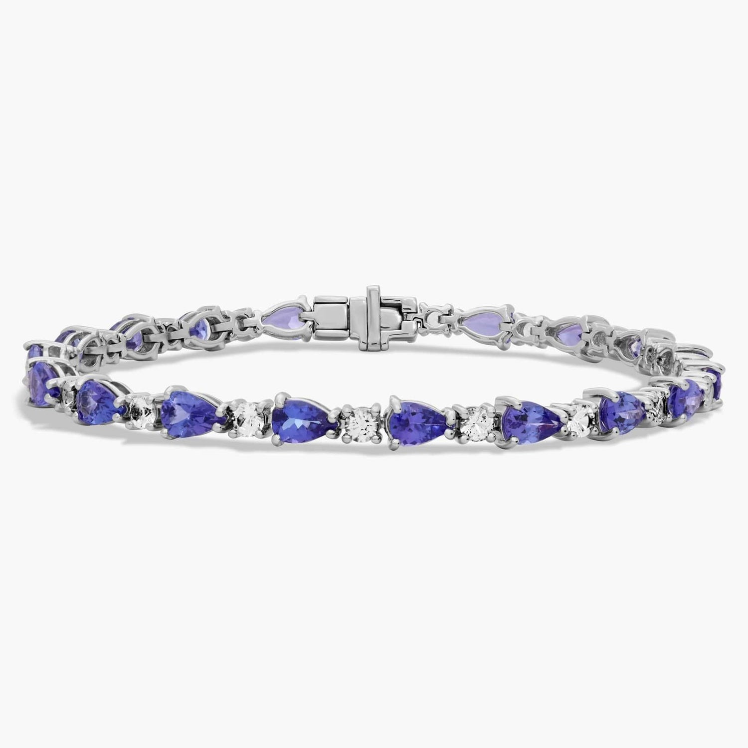 Carave Paris Violet Tanzanite Heart Tennis Bracelet