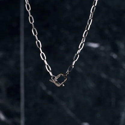 Carave Paris Geometric Link Chain Necklace with Toggle Clasp