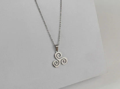 Carave Paris Triple Spiral Pendant Necklace