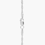 Sterling Silver Twisted Rope Chain Necklace