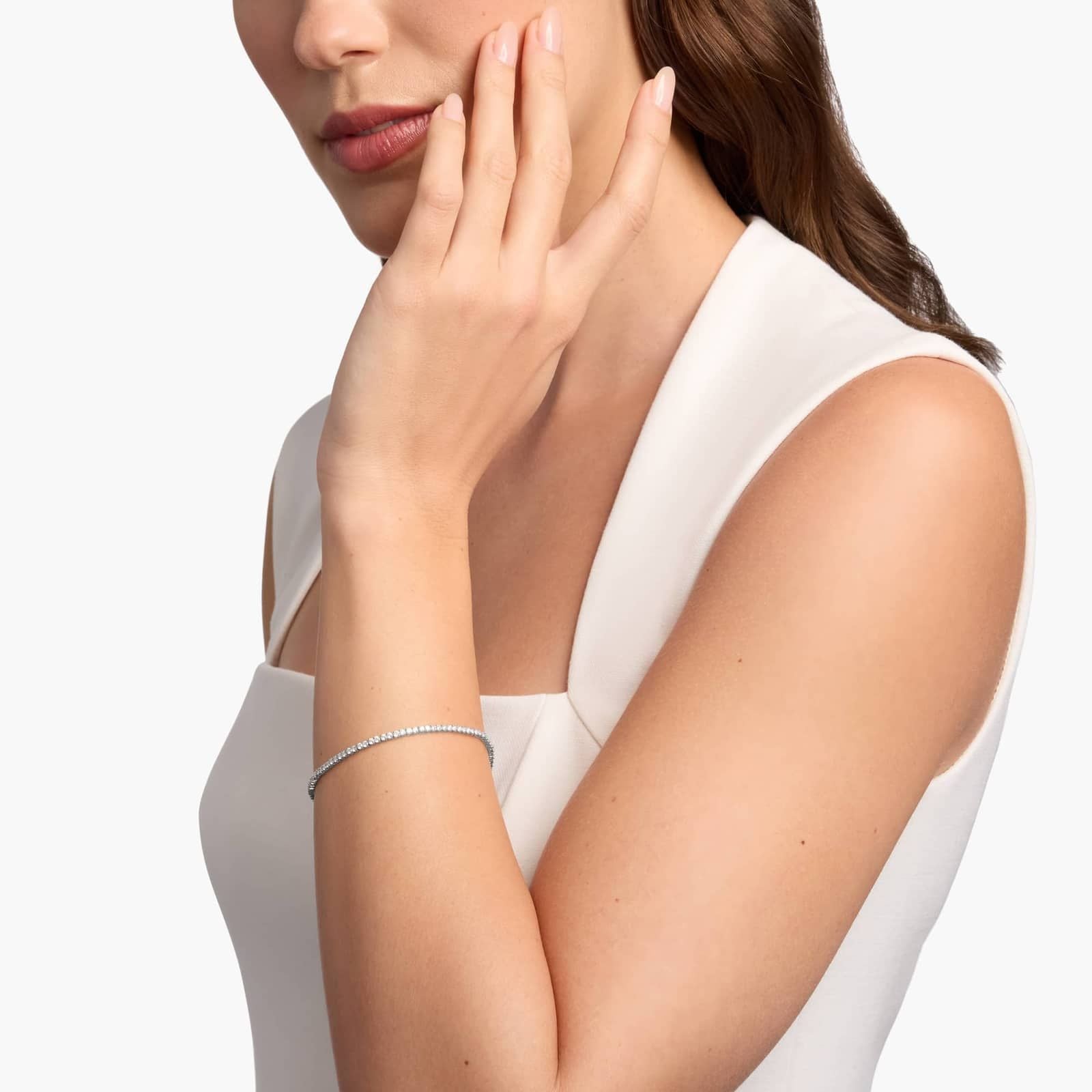 Sterling Silver Diamond Tennis Bracelet