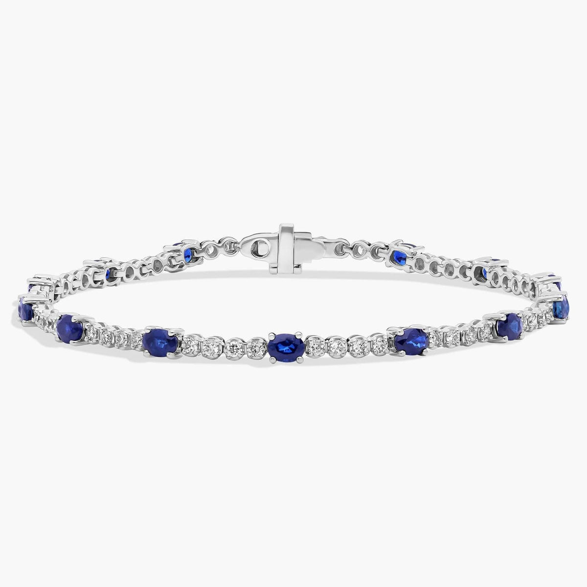 Carave Paris Blue Sapphire & Diamond Station Bracelet