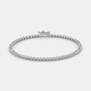 Women’s 925 Sterling Silver Diamond Tennis Bracelet with Timeless Elegance