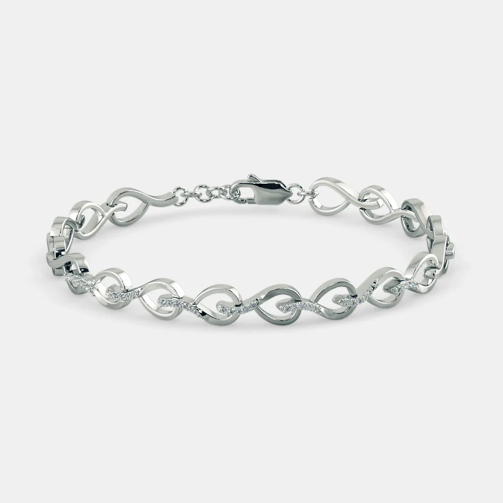 Carave Paris Open Heart Link Chain Bracelet